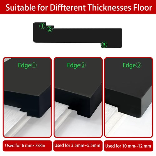 Tapping Block, Laminate Flooring Tools NAACOO - Tapping Block for Vinyl Plank Flooring, Universal Tapping Block with 3 Different Edges, Use for Flooring Installation. Lightweight Floor Tools