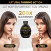 The Sicilian 200X Dark Black Bronzer Tanning Lotion - BEST Tanning Lotion For Glowing Skin - Gradual Bronzing & Sunless Self Tanner Lotion - Luxurious Sunless Body Tanning Lotion Nourishes Skin