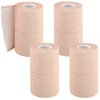4 Rolls Elastic Tape Adhesive Elastic Tape Self Adhesive Bandage Wrap Flexible Stretch Bandages for Sports Ankle, Knee and Wrist Sprains Animal Pets, 5 Yard (4 Inch in Width)