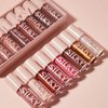 MAEPEOR Shimmer Glossy Lipgloss Set 8PCS Non-Sticky Moisturizing Lip Gloss Long-lasting High Shine & Shimmer Liquid Lipstick for Girls and Women (Shimmer Glossy, Set 02)