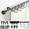 Curtain Clips with Hook, 100 Pack Small Metal Hangers for Outdoor Camp Tent Decor Vendor Booth Display Awning Light Party Art Photos Tablecloth, Black