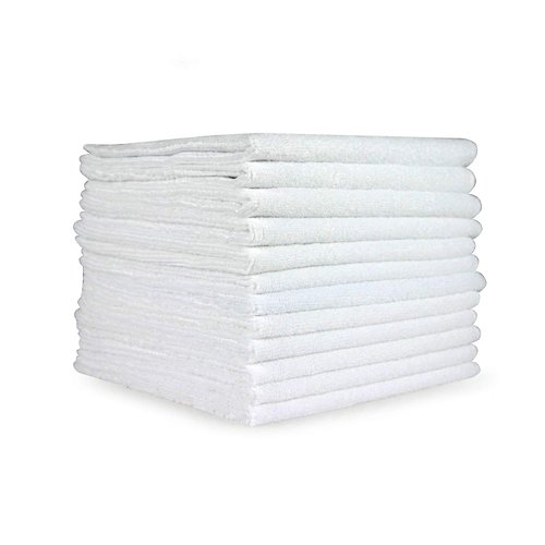 Arkwright Microfiber Cleaning Cloths - (Pack of 12) Lint & Streak-Free Drying Wash Towels, 320 GSM Super Absorbent & Quick Dry, Perfect Cleaner for Car, Glass, and Window, 12 x 12 in, White
