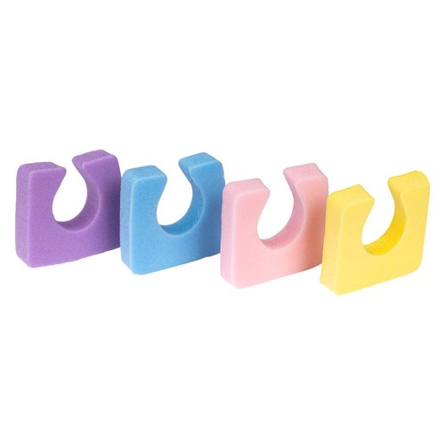 Americanails Onezeez Individual Toe Separators - Assorted Pastel Colors - Extra Soft & Comfortable - Only Two Separators Per Foot - Perfect Pedicure & Polish Application - Professional Quality - 144ct