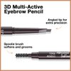 4 Pcs Ultimate Eyebrow Retractable Definer Pencils,Dual-Sided Natural Soft Textured Eyebrow Pencil, for Daily Look Eyebrow Makeup,Brow Brush,Fine Tip-Medium Brown