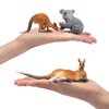 Toymany 7PCS Australian Wildlife Animal Figurines Includes Koala and Kangaroo Figure Toy, Plastic Forest Animal Figures Toy Set, Cake Toppers Christmas Birthday Gift for Kids Toddlers
