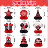 Leyndo 9 Pcs Red and Black Table Decorations Honeycomb Centerpieces Birthday Table Decorations Red Black Centerpieces for Tables Party Supplies Table Topper Sign for Adults