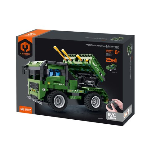 Dakott STEM Car Toy Building Toy Gift for Age 6+, Remote Control 2in1 Rocket Launcher Building Block Take Apart Toy, 364 Pcs DIY Building Kit, Learning Engineering Construction R/C Toys