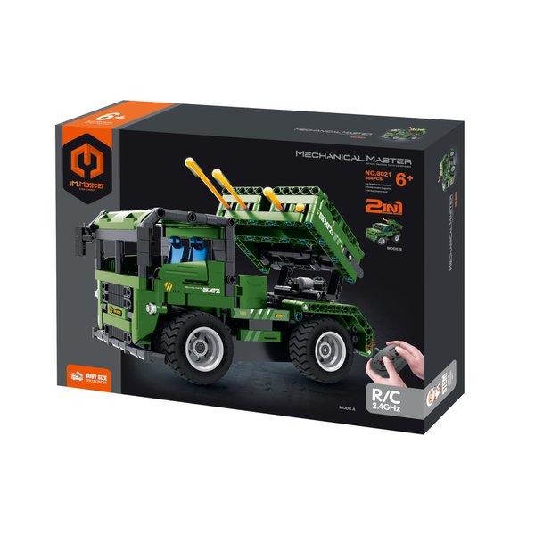 Dakott STEM Car Toy Building Toy Gift for Age 6+, Remote Control 2in1 Rocket Launcher Building Block Take Apart Toy, 364 Pcs DIY Building Kit, Learning Engineering Construction R/C Toys