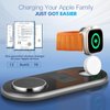 LOOWARTS Wireless Charger iPhone Apple Qi2 Magsafe Charger 3 in 1 Charging Station Apple Magsafe Charger Stand for iPhone 16 15 14 13 12 Plus Pro Max, Apple Watch 1-9 Ultra, Airpods 2-3 Series