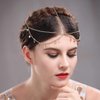 Casdre Sequin Head Chain Gold Headpiece Hair Chains Festival Costume Headband Hair Accessories for Women