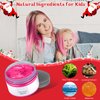 Temporary Hair Color Wax Kit, 3pcs Hair Dye and Makeup Cream for Instant Hairstyles - 4.23 oz Pomades and Chalk for Girls, Kids, Men, Women (Gray, Purple, Pink) Gifts