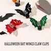 3 Pieces Halloween Bat Claw Clips, Gothic Horror Hair Clips Halloween Spooky Hairpin for Costume Cosplay Hair Barrettes Gift