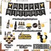 Beer Birthday Party Decorations, Cheers and Beers Happy Birthday Party Banner Balloons Decorations Aged to Perfection Birthday Party Supplies for Men 30th 40th 50th Beer Birthday Party Decorations