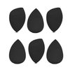 Opaz 6 Pcs Black Makeup Sponge Blender Set Non-latex Beauty Foundation Blending Edgeless Flawless Liquid, Cream, and Powder applicator sponges Puff set case
