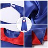 Evlatte Kids Superhero Cape and Mask, Festival Fancy Dress Superhero Costumes for Boys and Girls Dress up for Halloween Christmas Cosplay Birthday Party (Blue-Red)