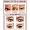 Waterproof Brow Gel Clear-2PCS Strong Hold Eyebrow Gel,Eyebrow Mascara Long-Lasting Quick-Drying Transfer-Proof Brow Setting Gel, Brow Shaping Gel for Natural-Looking Brows, Women Gift Eye Makeup-00#