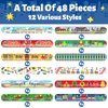 48 PCS Train Slap Bracelets Party Favors Train Wristbands Bracelets Goodie Bag Fillers for Train Birthday Decorations Supplies for Class Reward Prizes Gift for Kids Party Favors Birthday Gifts