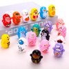 Fuyamp Mini Tumbler Toys 80 PCS Mini Animal Toy Party Favors Toy for Kids Birthday Party Toys Self-righting Doll Bulk Toys for Boys and Girls