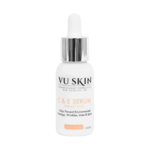 VU Skin Vitamin C & E Serum with Ferulic Acid – Hydrating Anti-Aging Facial Moisturizer & Dark Spot Corrector for Women and Men (1 oz)