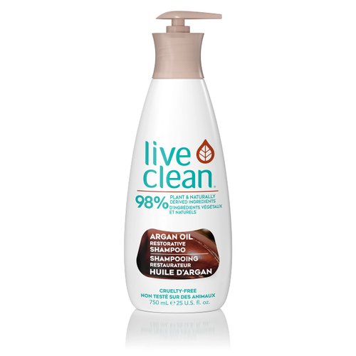 Live Clean Argan Oil Shampoo, 750-Milliliter