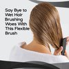 Herstyler Hair Brush Detangler - Curly Hair Detangler Brush - Detangler Hair Brush for All Hair Types - Tangle Free Hair Brush For Women - Black
