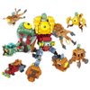 JHESAO 1 PCS Plants and Zombies Toys Assembly Action Figures PVZ Assemblable Toys Set 1 2 Series Great Gifts for Kids and Fans,Birthday and Christmas Party New