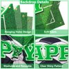 PIXHOTUL Soccer Happy Birthday Backdrop and Tablecloth Set - Soccer Theme Party Photo Props with Plastic Tablecloths Decorations for Kids Soccer Themed Birthday Party Decorations