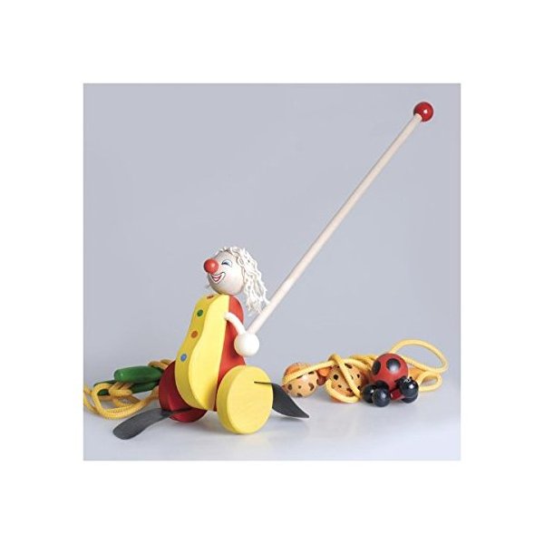 Wooden Push Toy - Clown