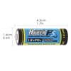 (4-Pack) HyperPS 3.2V LiFePo4 14430 (14 x 43mm) 400mAh Rechargeable Battery for Solar Panel Light, Tooth Brush, Shaver, Flashlight