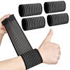 Sumind 4 Pieces Wrist Brace for Carpal Tunnel, Wrist Wrap, Wrist Compression Strap, Tennis Wristband Support, Adjustable Wrist Wrap for Pain Men Women Weightlifting Working out Fitness, Black