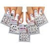 French Lace Style Nail Art Stickers Decals - 5 Pack Mixed Design