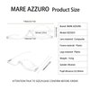 MARE AZZURO Eye Make Up Reading Glasses Women Folding Cosmetic Readers 100 125 150 175 200 225 250 275 300 350 400 500 600 (Transparent, 1.50)