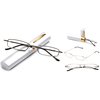 2 Packs - Pocket Readers Tube Reader in Case Silver Reading Glasses +3.00