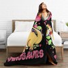 Just A Girl Who Loves Dinosaurs Blanket Dinosaur Decor Throw Blanket Gifts for Girls Boys Dinosaur Lover Super Warm Soft Plush Lightweight Fleece Flannel Bed Blanket for Kids Adults Men Women 50"X40"