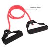 Resistance Band, Rubber Resistance Stretch Band Latex Foam Training Rope Tube Elastic Band Workout Fitness Exercise Accessories for Yoga Gym(red)