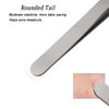 Professional Facial Blackhead Remover Tweezers,3Pcs Precision Pimple Popper Tool Kit for Whitehead Ance Blemishs Comedones Stainless Steel Makeup Tool - Matte
