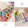 100pcs Multicolour Elastic Hair Ties Mini Hair Bands Tiny Rubber Bands,Colorful Nylon Elastics Hair Tie Girls' Ponytail Holder Accessories Hair Accessories