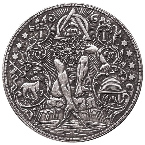 Yuchew Hobo Coin Hobo Nickel Coins Challenge Coin Art Vagrant Coin Collectible Commemorative Coins Antique Silver Plated Collection Lucky Gift (Myth-02)
