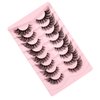 Gmagictobo False Eyelashes Fluffy Wispy Cat Eye Lashes Natural Look Fake Eyelashes Crisscrossed 3D Fox Eye Faux Mink Lashes 8 Pairs