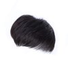 Uonlytech Black Wig Mens Headband Human Hair Toupee for Men, Human Hair Wigs Invisible Male Bald Patch Seamless Replacement Toupee Clip Hairpiece Wig for Daily Wear, 13x14cm Womens Headbands Afro Wig