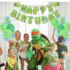Turtle Party Decorations - Including Turtle Balloons, Happy Birthday Banner, Cake Topper, and Green Tablecloth for Under the Sea Party Decorations Turtle Birthday Party Supplies
