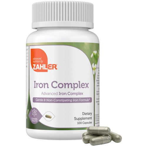 Zahler - Iron Supplement with Vitamin C - Capsule Iron Pills for Women and Men - High Absorption,...