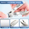Toenail Clippers for Seniors - Stocking Stuffers for Men Women Nails Cutter Ultra Sharp, Christmas Xmas Gifts for Men Dad 16mm Nail Clippers for Men