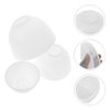 Healifty 3Pcs Diy Face Mixing Bowl Face mask Bowl Facial Mud Bowl Silicone Bowl Cosmetic Beauty Tool for Home Salon Spa Face Skin Applicator Bowl (White)