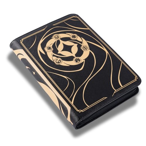 KUOOKING 9-Pocket Card Binder for Lorcana Cards, Holds 504 Cards and Sleeves, Compatible with Lorcana TCG and Other Trading Cards (BLACK)