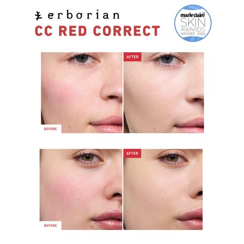 CC Red Correct – Skincare-First Green Color Corrector with Centella Asiatica, Illuminating Green Color Corrector with Redness Coverage and SPF 25 - Soothes & Hydrates - Cica, Korean Skincare - 0.5 Oz