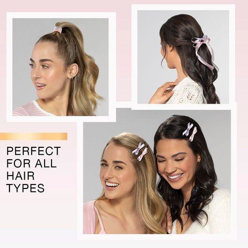 Scunci by Conair 125 Piece Hair Accessories Set - hair accessories for women - hair bow - bows - hair clip - hair elastics - bobby pins - Assorted colors with storage