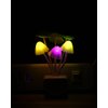 Rienar Sensor Led Night Light, Color Changing Plug-in LED Mushroom Dream Bed Lamp