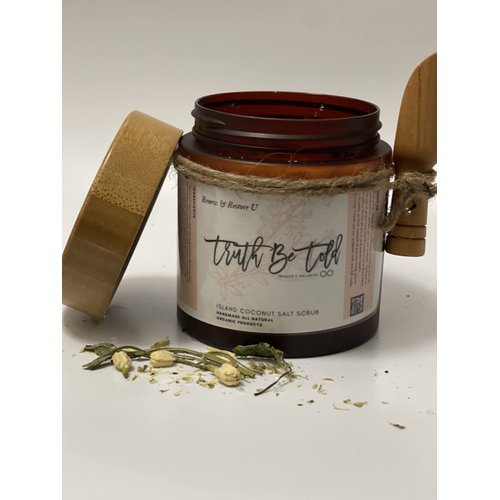 Dead Sea Salt Exfoliating Scrub Body Scrub Exfoliation Great for Scars, Chicken Skin, Cellulite, Stretch Marks for Men & Women (Island Coconut, 8 oz.)