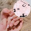 Nail Art Stickers Decals, Self Adhesive Nail Stickers Nail Art Supplies Black White Nail Designs 3D Checkerboard Flame Star Moon Smile Line Nail Stickers for Acrylic Nails Women Manicure Decorations